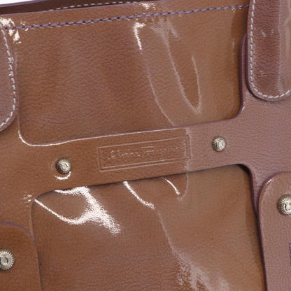 Salvatore Ferragamo Vintage Patent leather, Purple, Patent Leather, Handbag