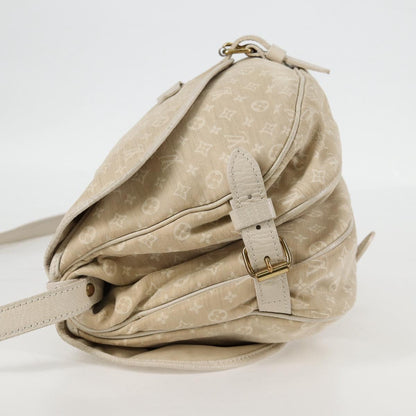 Louis Vuitton Saumur, Beige, Canvas, shoulder
