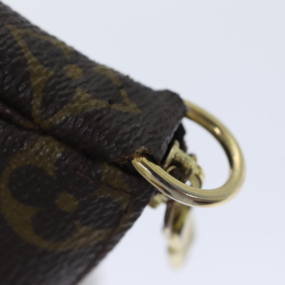 Louis Vuitton Pochette Accessoire, Brown, Canvas, clutch