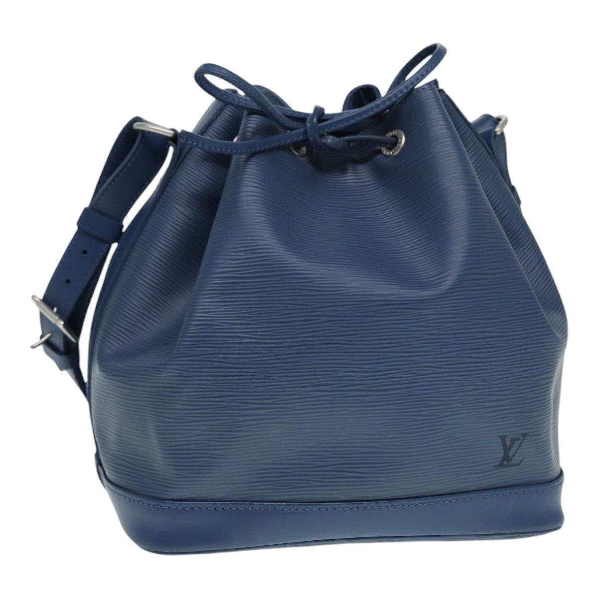 Louis Vuitton Noe, Blue, Leather, shoulder