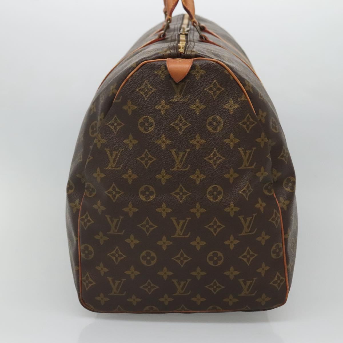 Louis Vuitton Keepall 60, Black, Canvas, travel