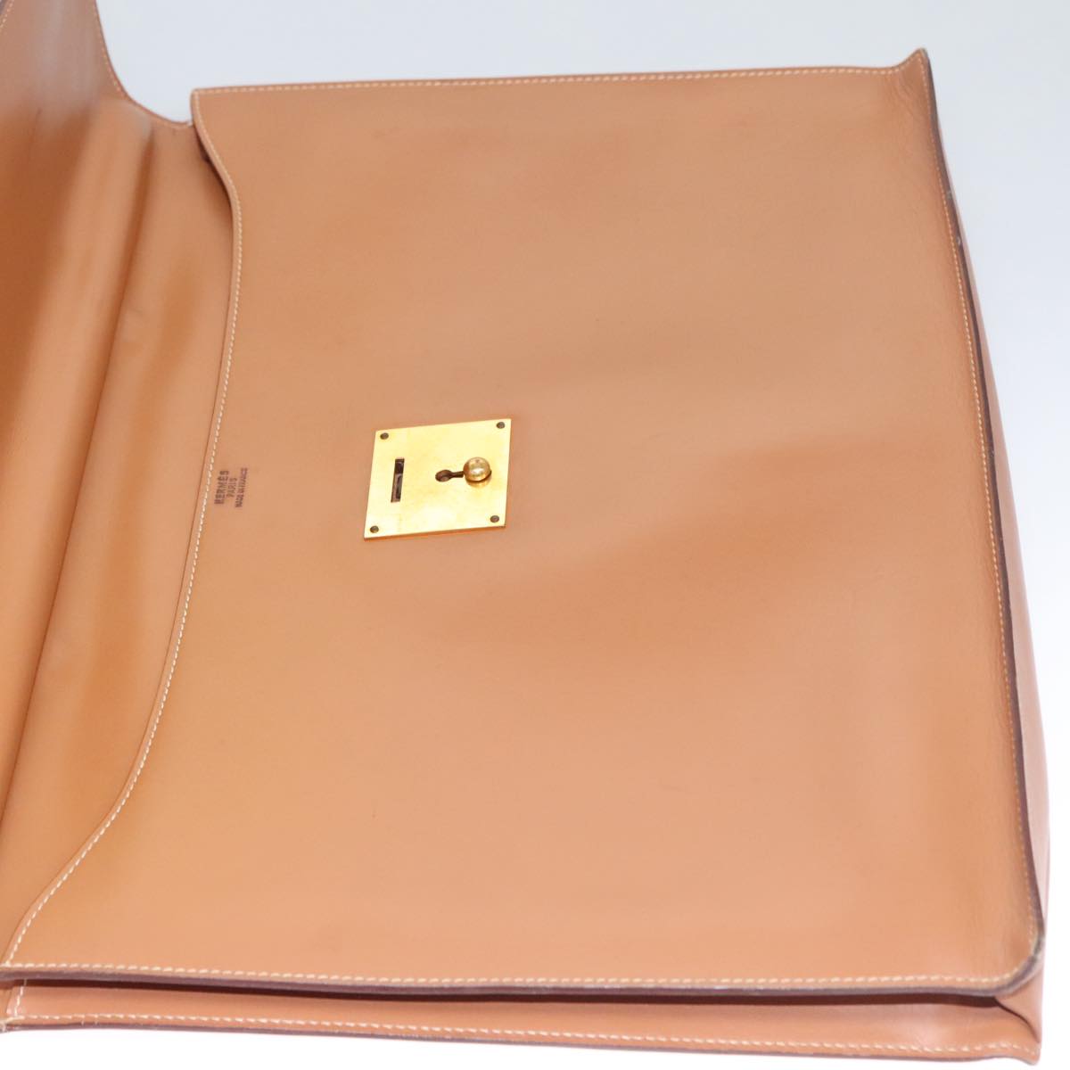 Hermès, Brown, Leather, briefcase