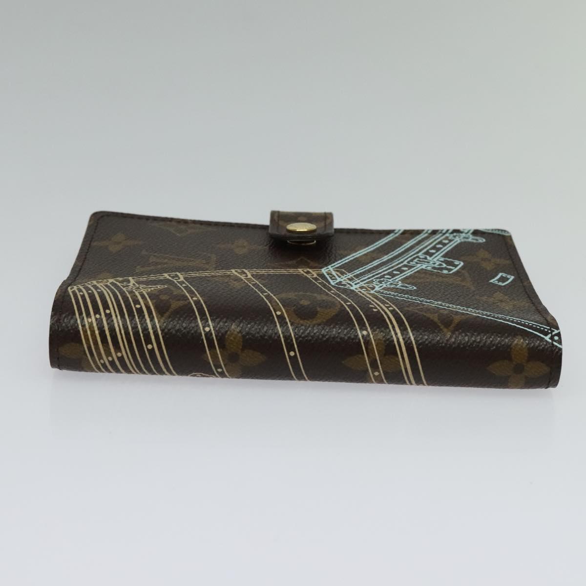 Louis Vuitton Agenda PM, Brown, Canvas, wallet
