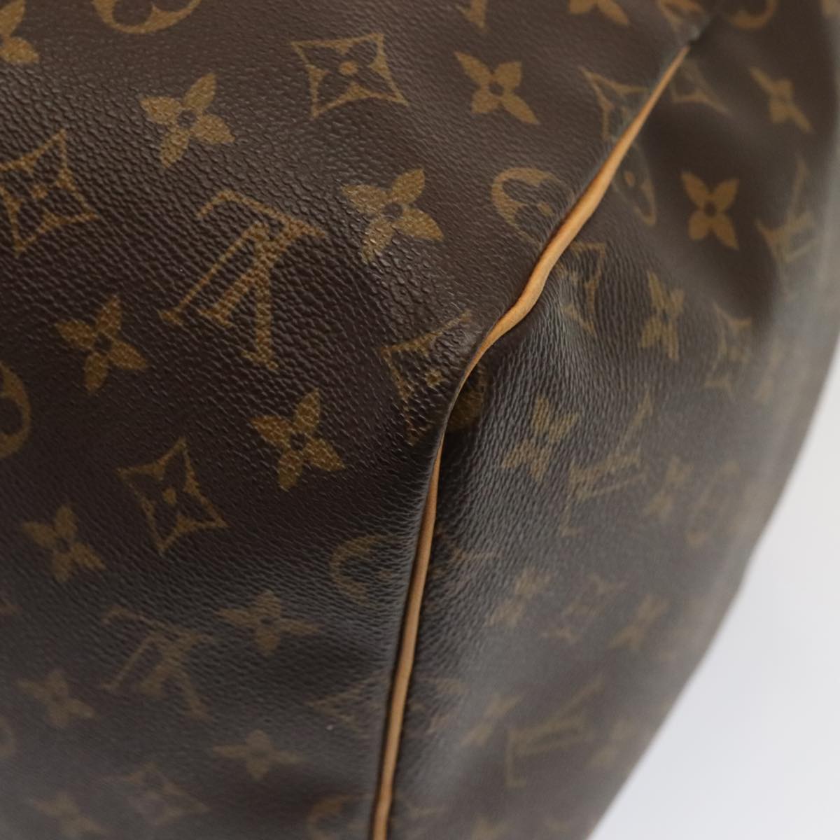 Louis Vuitton Keepall 55, Brown, Canvas, travel