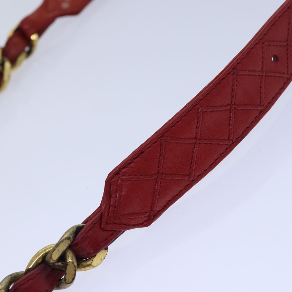 Chanel Bicolore, Red, Leather, belt