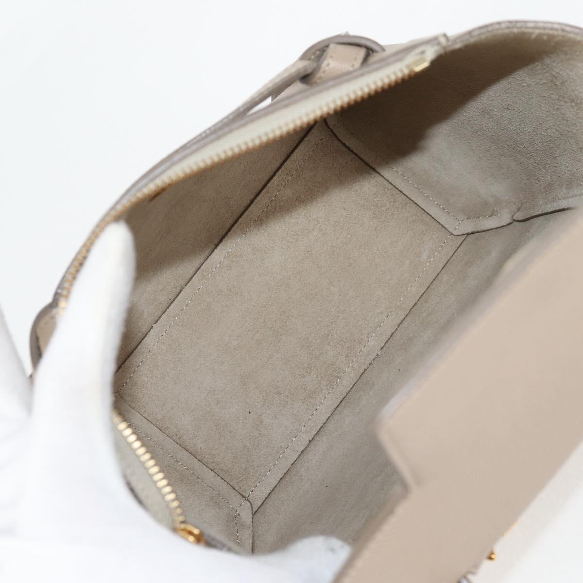 Céline Belt, Beige, Leather, handbag