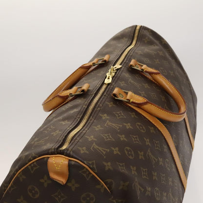 Louis Vuitton Keepall 55, Brown, Canvas, travel