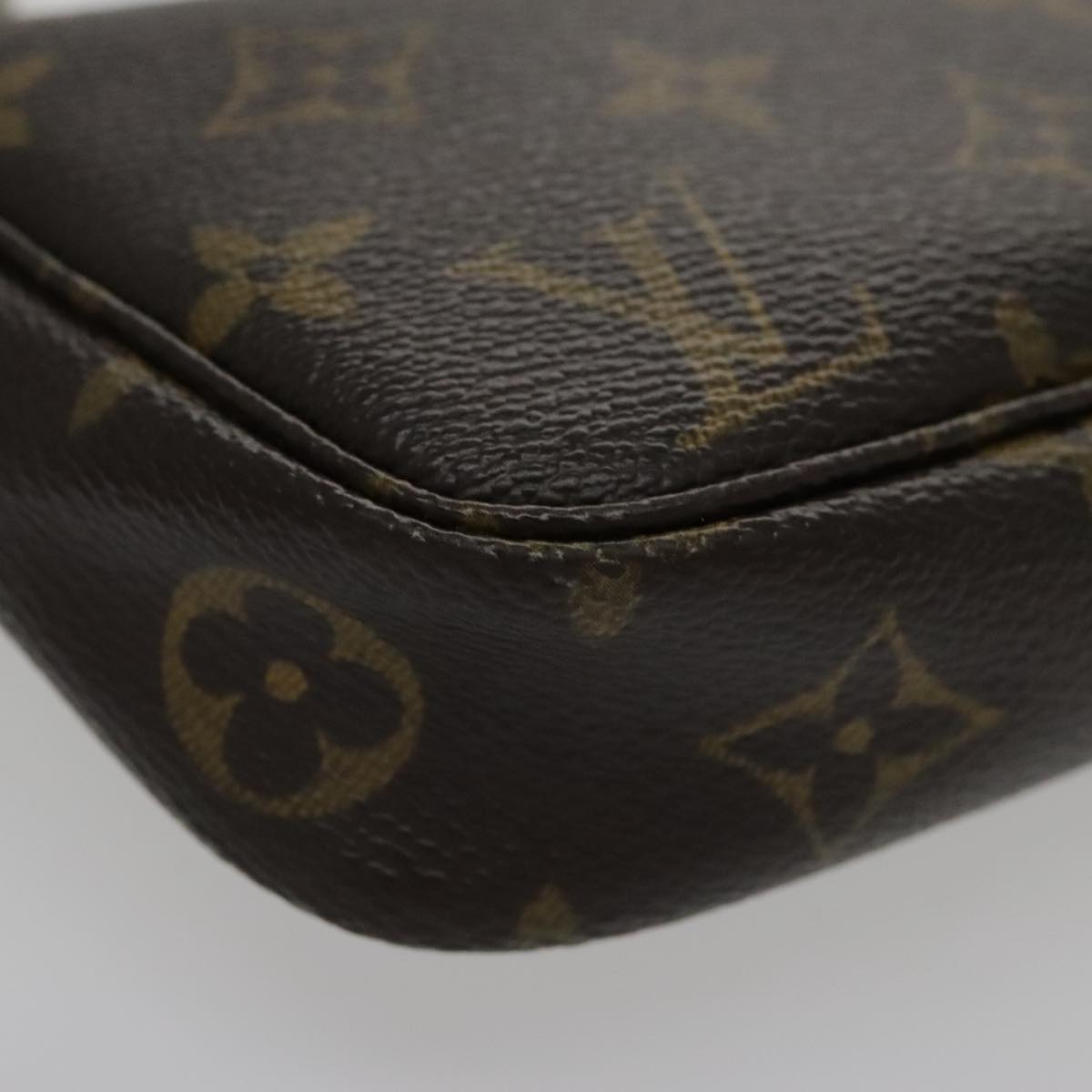 Louis Vuitton Pochette Accessoire, Brown, Canvas, clutch