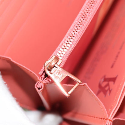 Louis Vuitton Portefeuille zippy, Green, Canvas, wallet