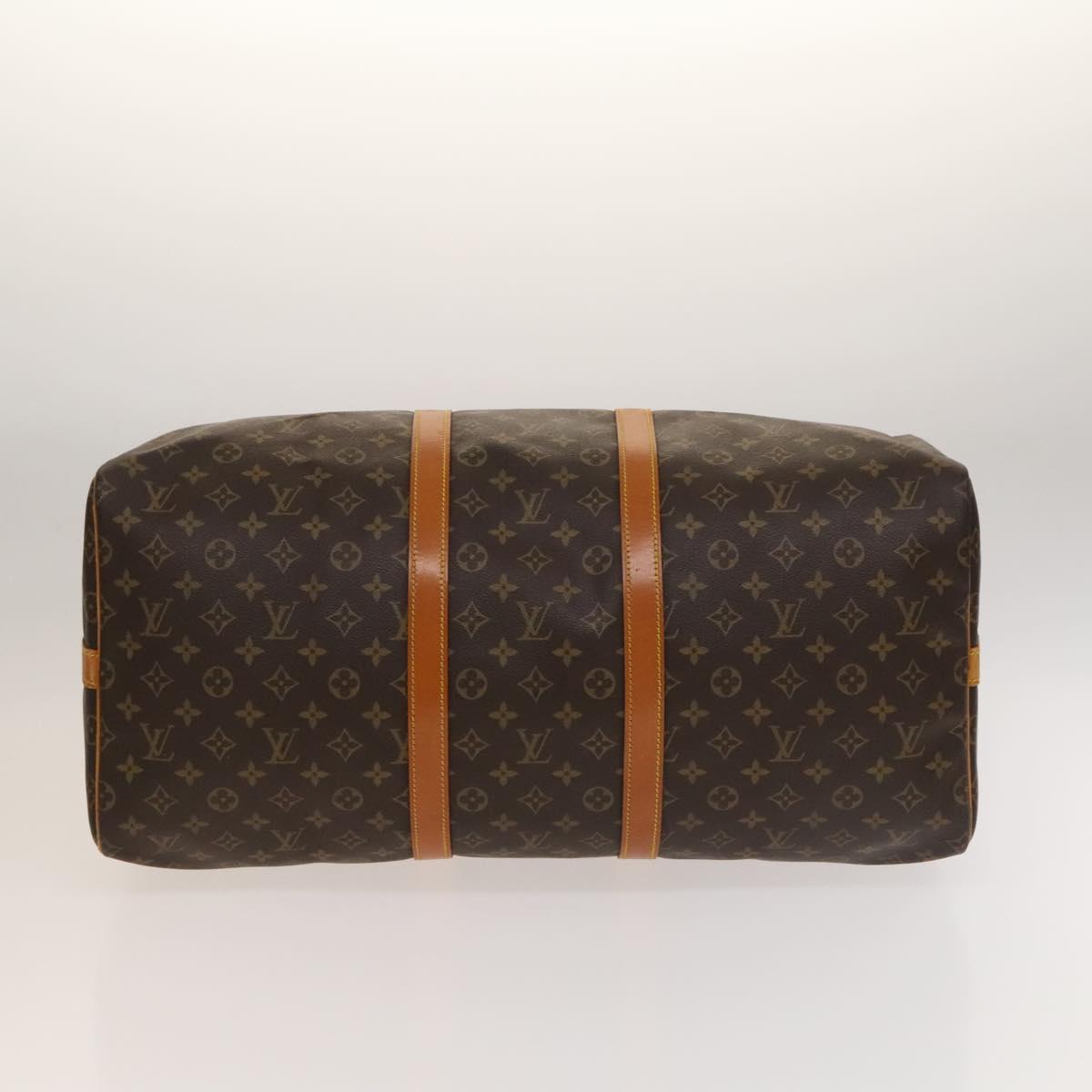 Louis Vuitton Keepall Bandouliere 55, Brown, Canvas, travel