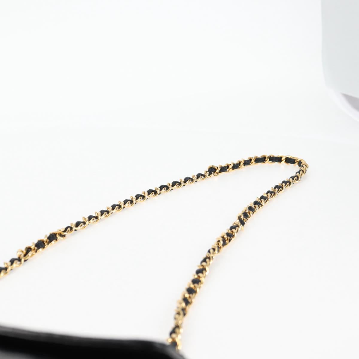 Chanel Coco Mark, Black, Leather, shoulder