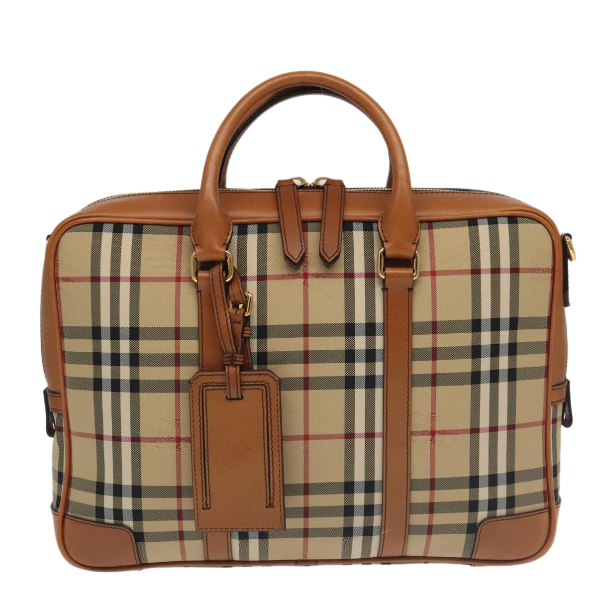 Burberry Nova Check, Beige, Canvas, handbag