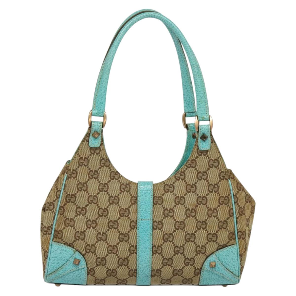 Gucci Jackie, Beige, Canvas, shoulder
