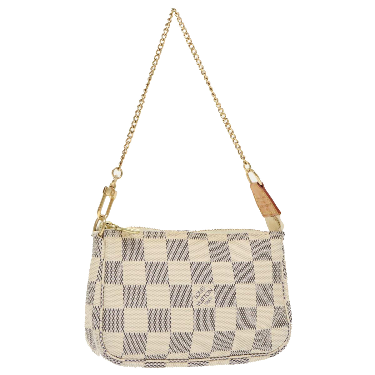 Louis Vuitton Pochette Accessoire, Grey, Canvas, handbag