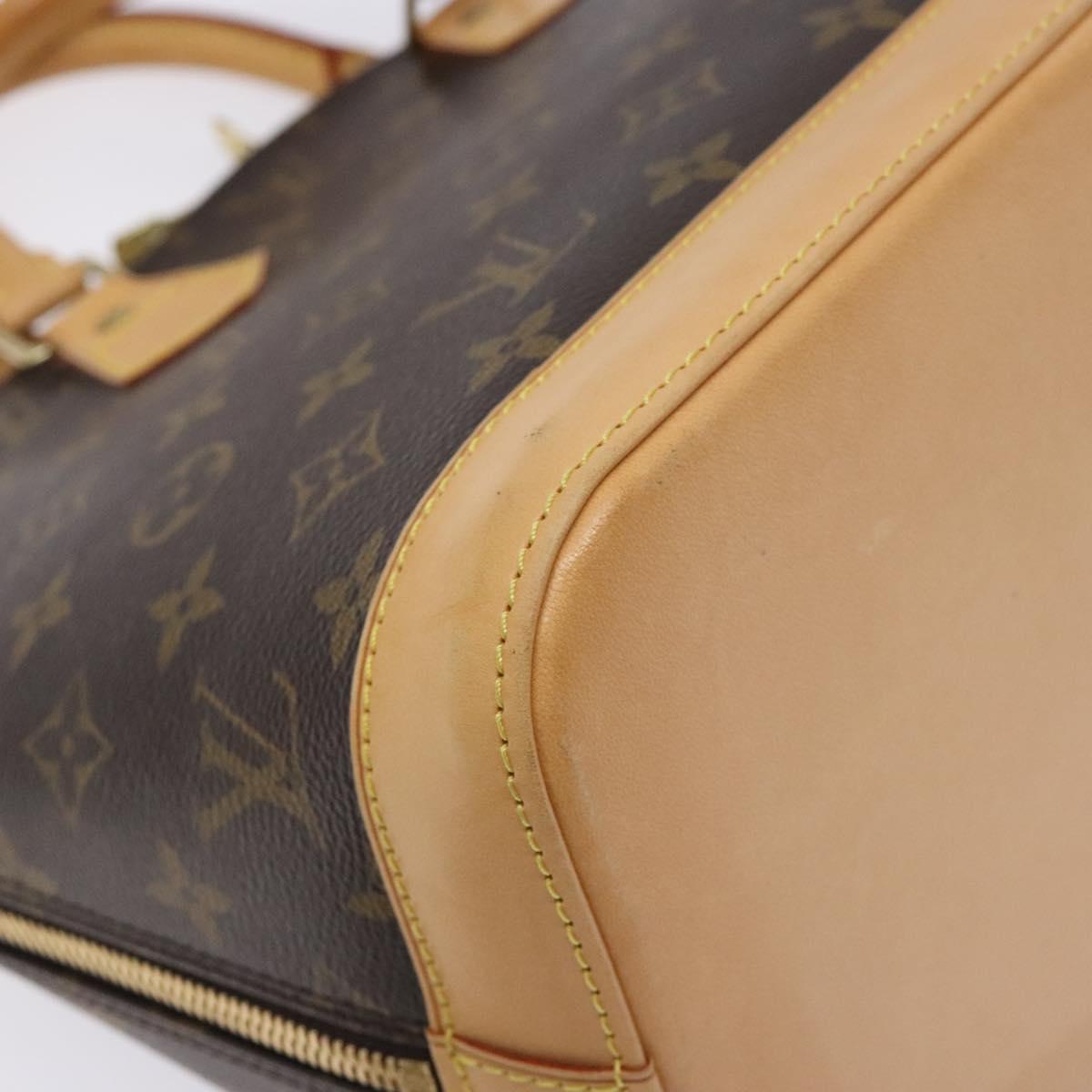 Louis Vuitton Alma, Brown, Canvas, handbag