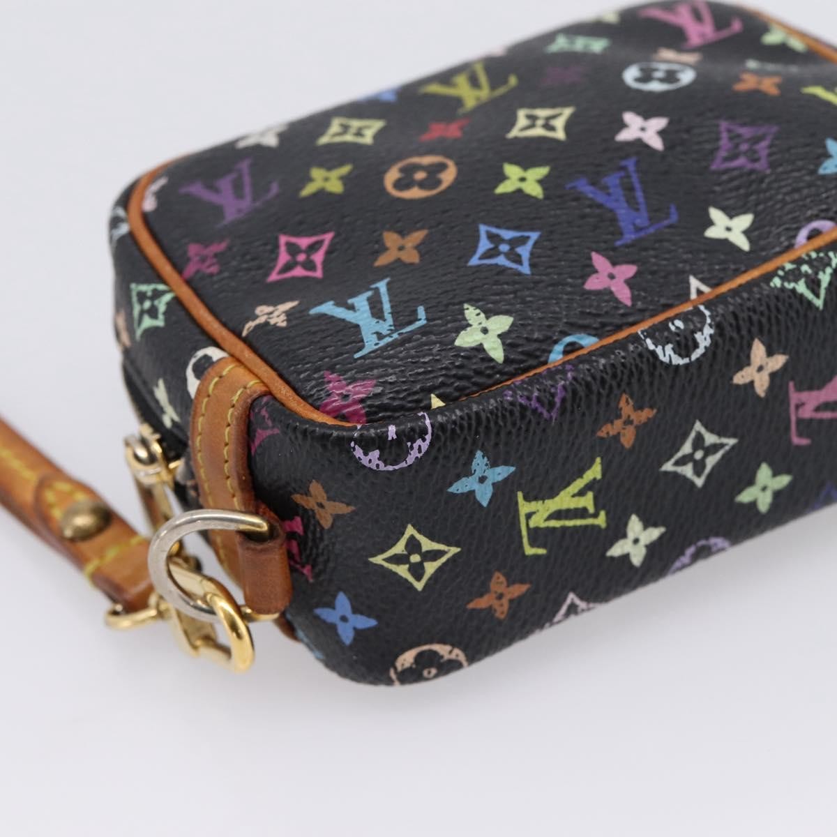 Louis Vuitton Wapity Trousse Monogram Multicolor, Black, Canvas, Clutch