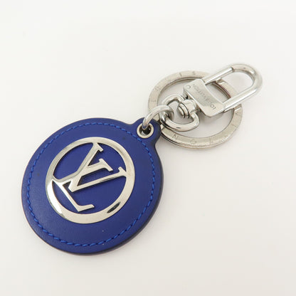 Louis Vuitton LV Circle Bag Charm and Key Holder Metal, Blue, Leather, Charm