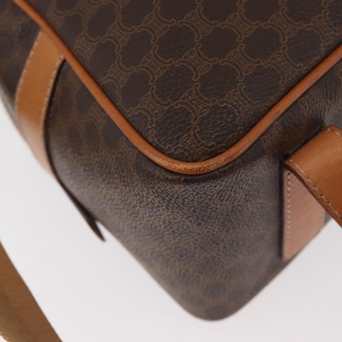 Celine Backpack Leather, Brown, Canvas, Backpack