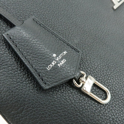 Louis Vuitton Lockme Hobo Leather, Black, Leather, Shoulder Bag