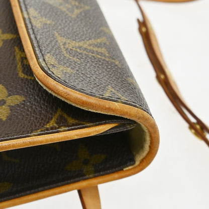 Louis Vuitton Florentine Waist Monogram Canvas, Brown, Canvas, Clutch