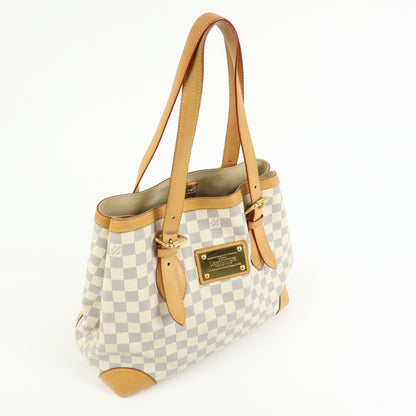 Louis Vuitton Hampstead Damier, Beige, Canvas, Handbag