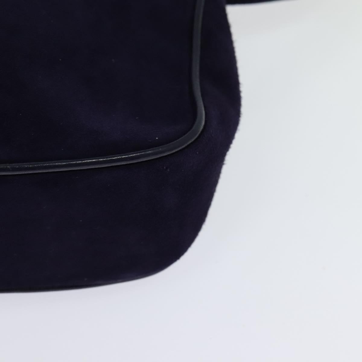 Salvatore Ferragamo Gancini Suede, Purple, Suede, Shoulder Bag