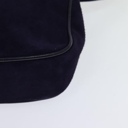 Salvatore Ferragamo Gancini Suede, Purple, Suede, Shoulder Bag