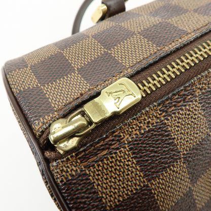 Louis Vuitton Papillon Damier Ebene, Brown, Canvas, Handbag
