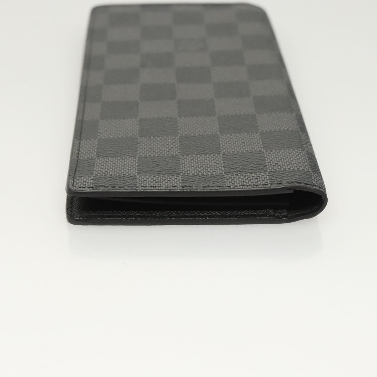 Louis Vuitton Brazza Long Bifold Damier, Gray, Canvas, Wallet