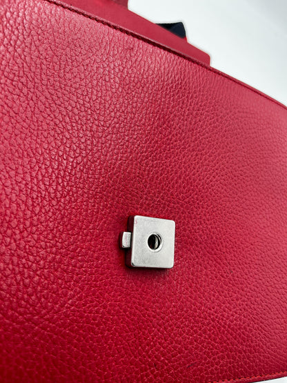 Gucci Dionysus Bamboo Top Handle Bag Leather, RED, LEATHER, Handbag