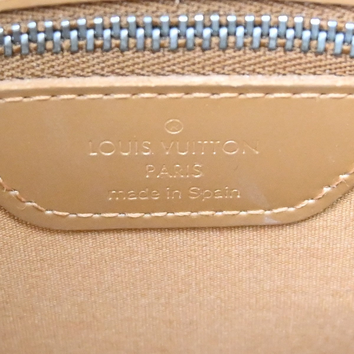 Louis Vuitton Mat Stockton Monogram Vernis, Gold, Patent Leather, Shoulder Bag