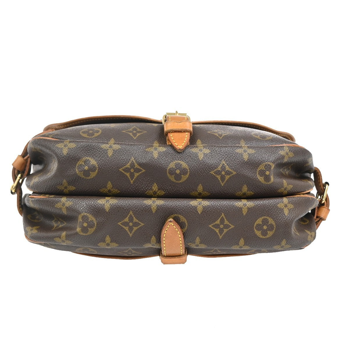 Louis Vuitton Saumur Monogram, Brown, Leather, Shoulder Bag