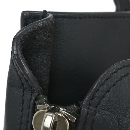 Balenciaga Papier A4 Zip Around Classic Studs Leather, Gray, Leather, Tote Bag
