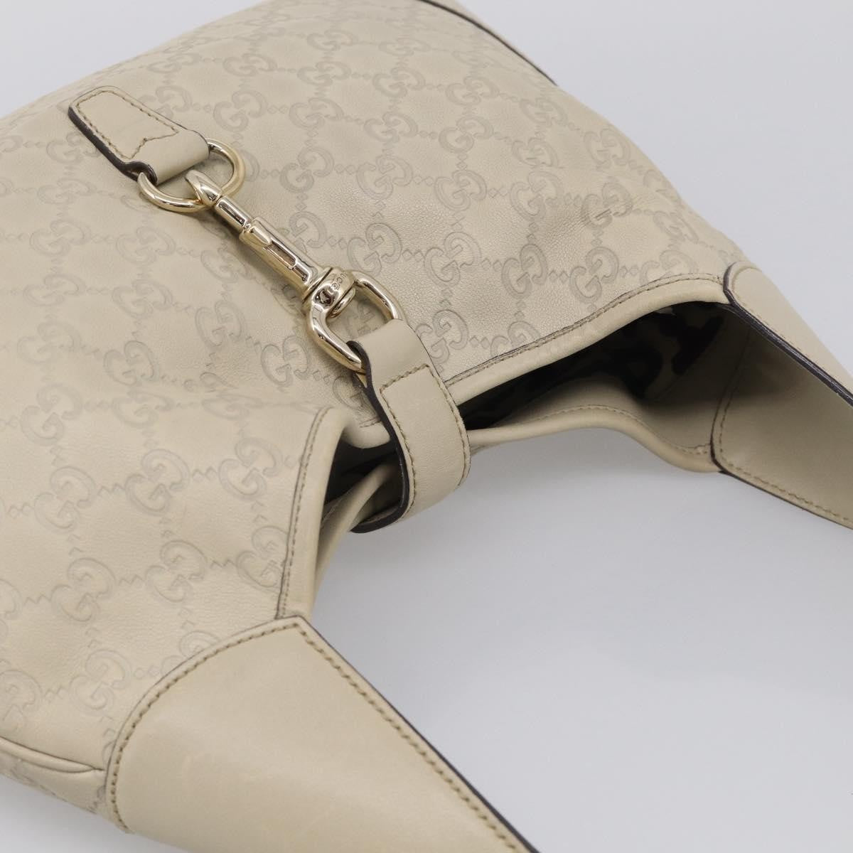 Gucci Jackie Leather, Beige, Canvas, Tote Bag