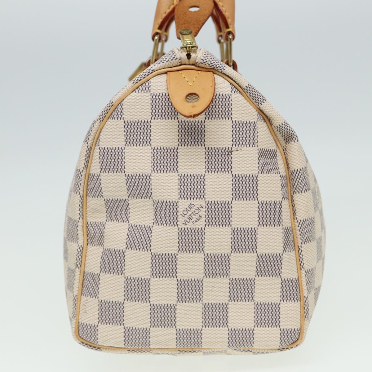 Louis Vuitton Speedy 25, Grey, Canvas, handbag