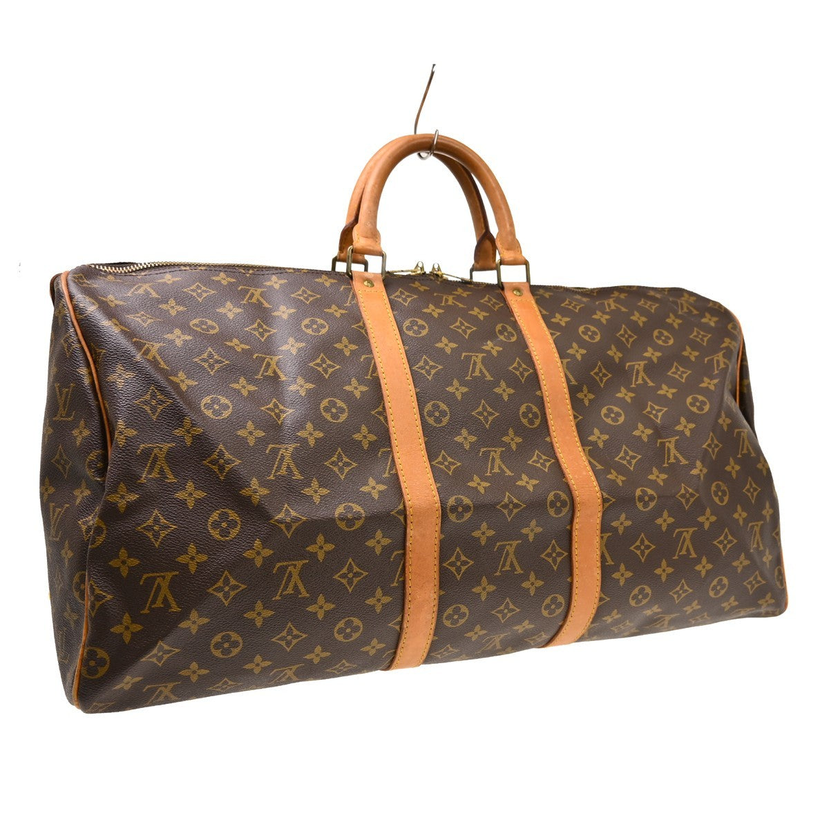 Louis Vuitton Keepall Canvas, Brown, Canvas, Travel Bag