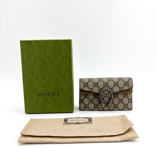 Gucci Dionysus GG Coated Canvas, Brown, Canvas, Handbag