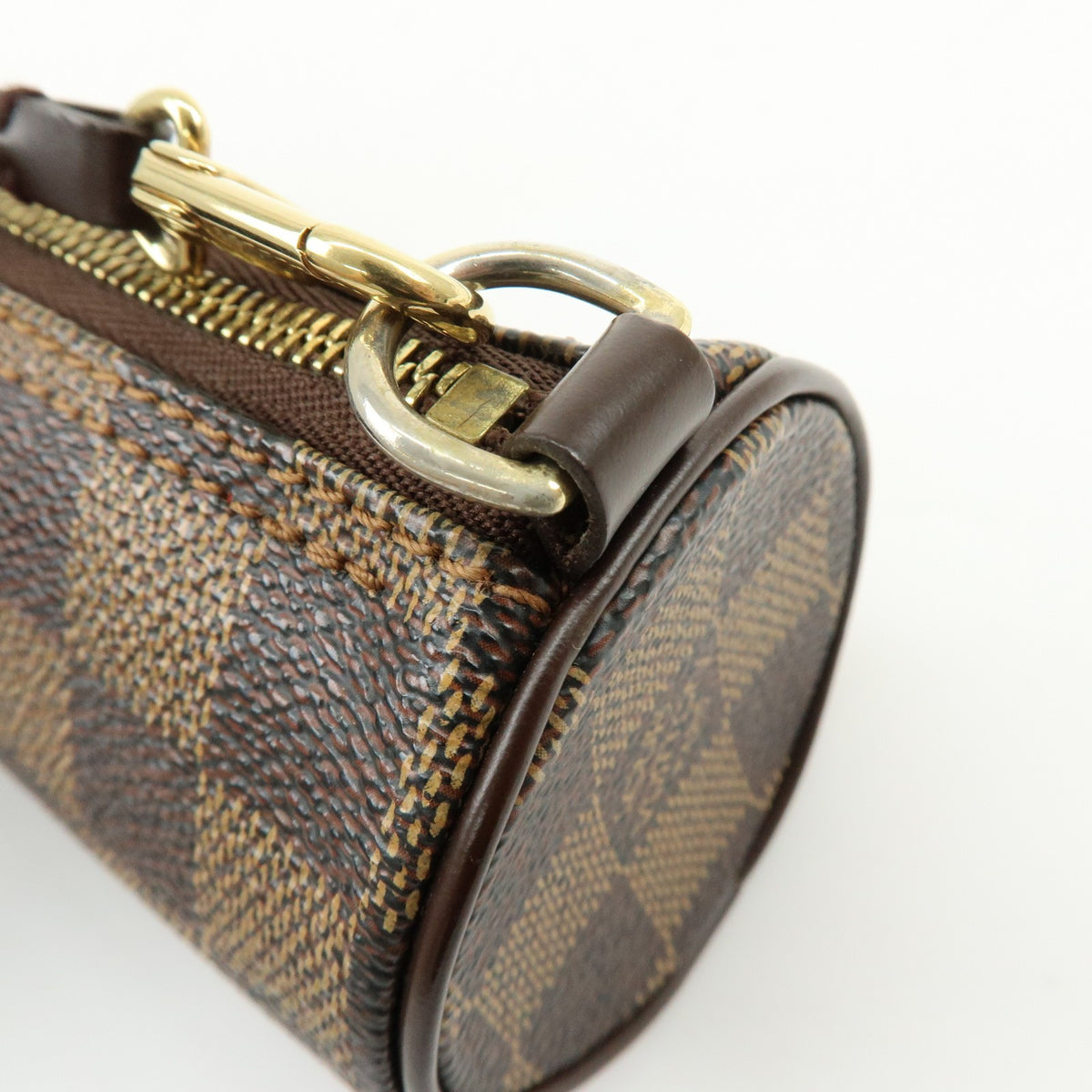 Louis Vuitton Papillon Pochette Damier, Brown, Canvas, Clutch