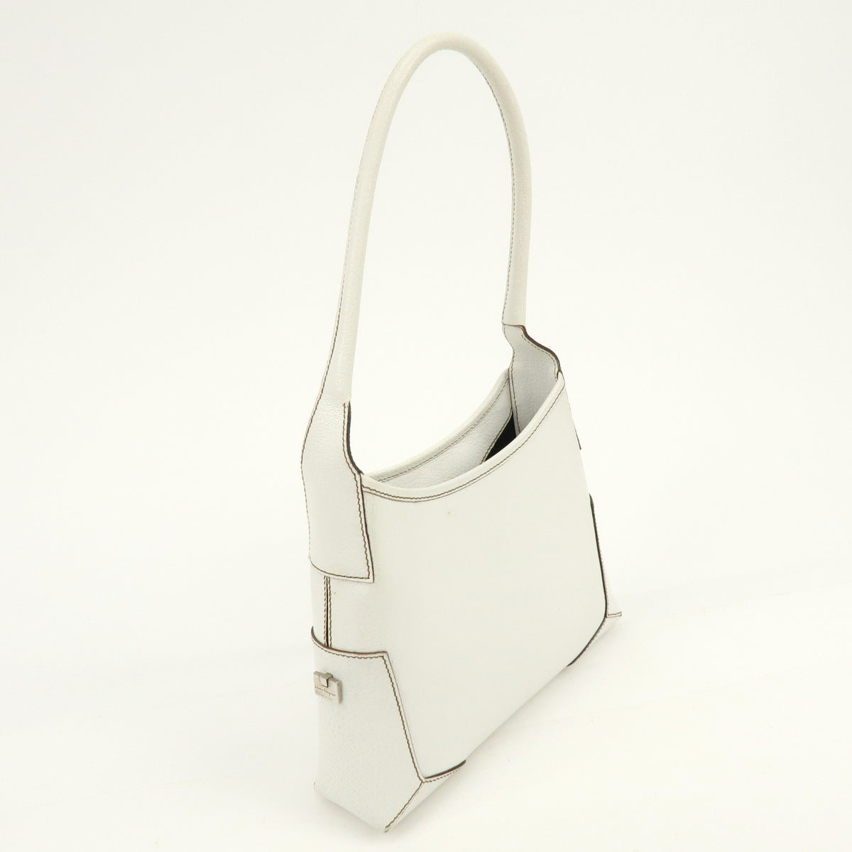 Salvatore Ferragamo Shoulder Bag Leather, White, Leather, Shoulder Bag