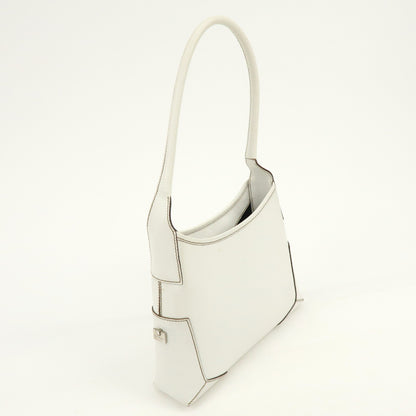 Salvatore Ferragamo Shoulder Bag Leather, White, Leather, Shoulder Bag