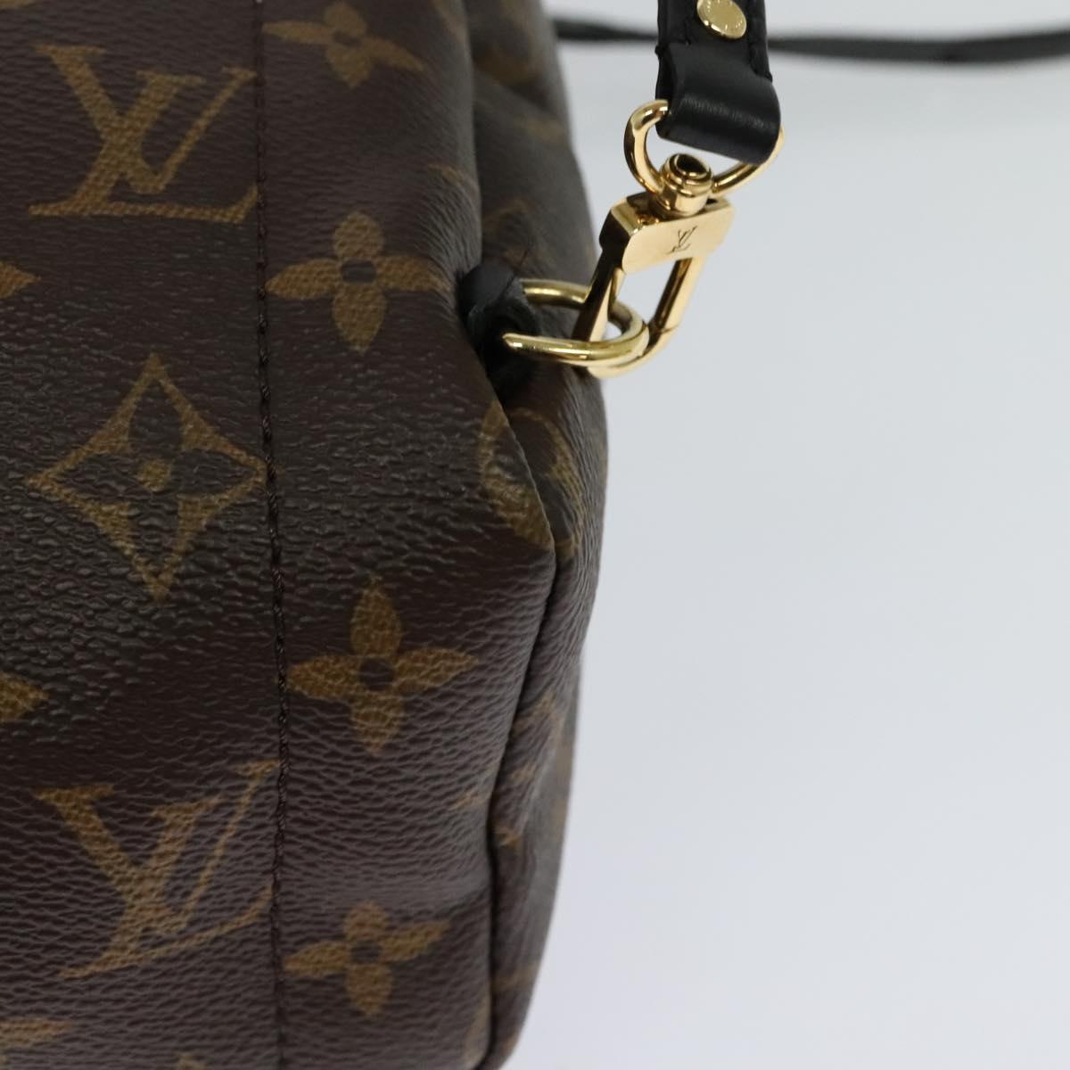Louis Vuitton Palm Springs mini, Brown, Canvas, backpack