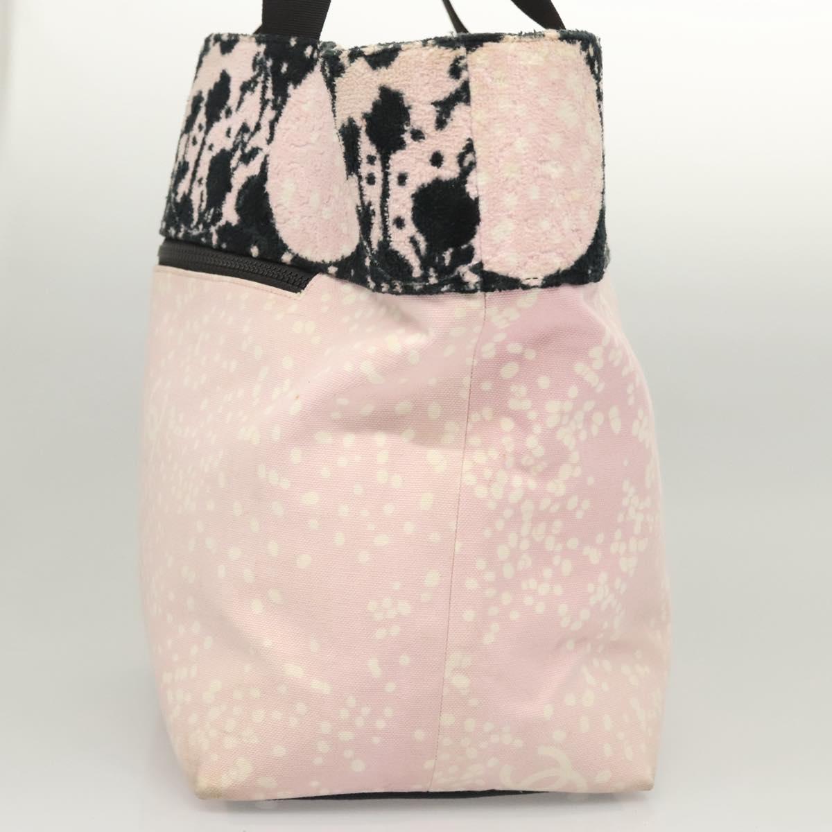 Chanel Logo CC, Pink, Canvas, tote