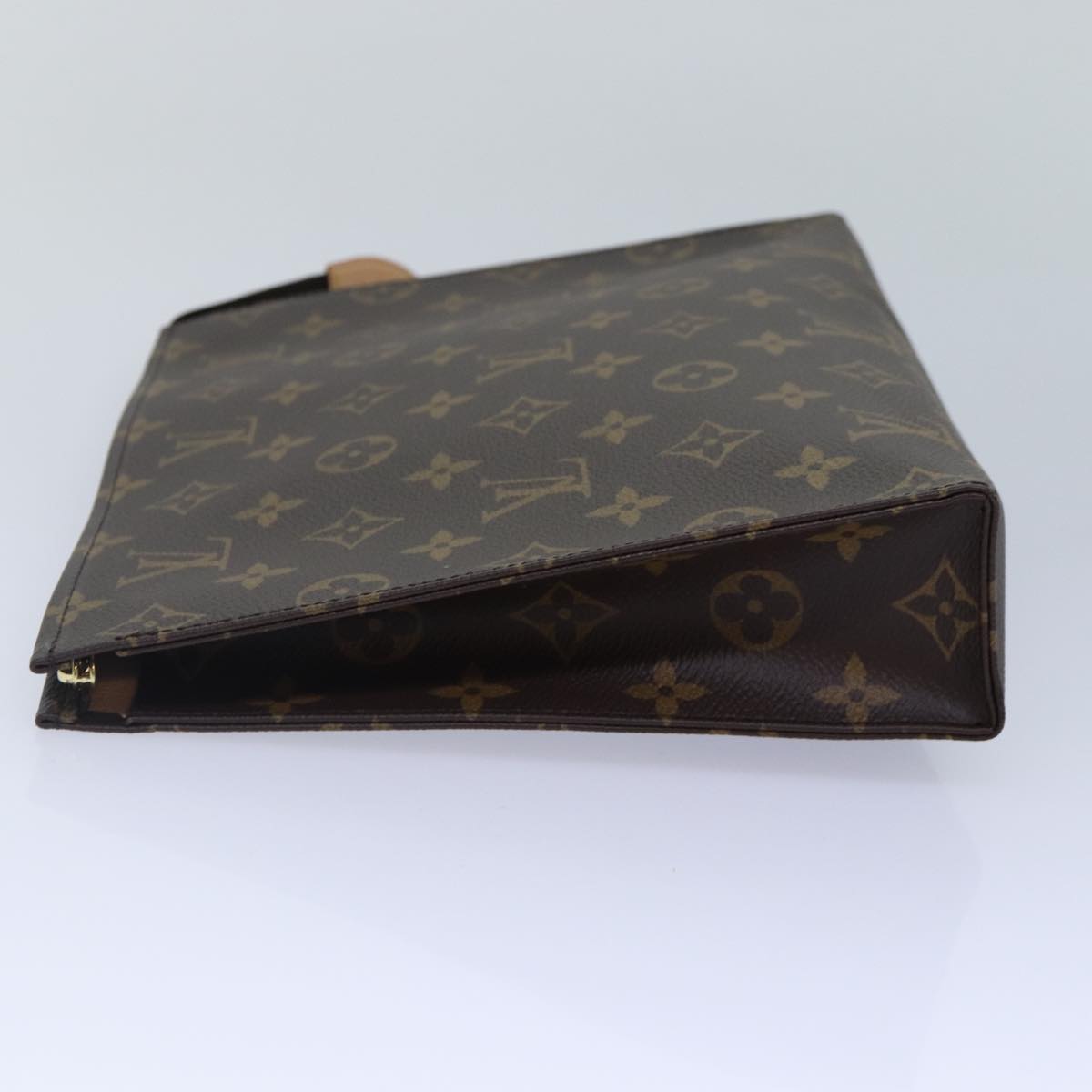 Louis Vuitton Poche Toilette, Brown, Canvas, clutch