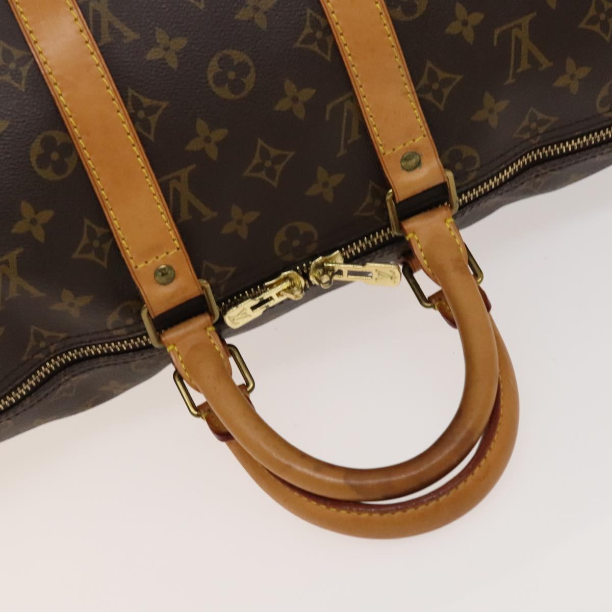 Louis Vuitton Keepall 45, Brown, Canvas, travel