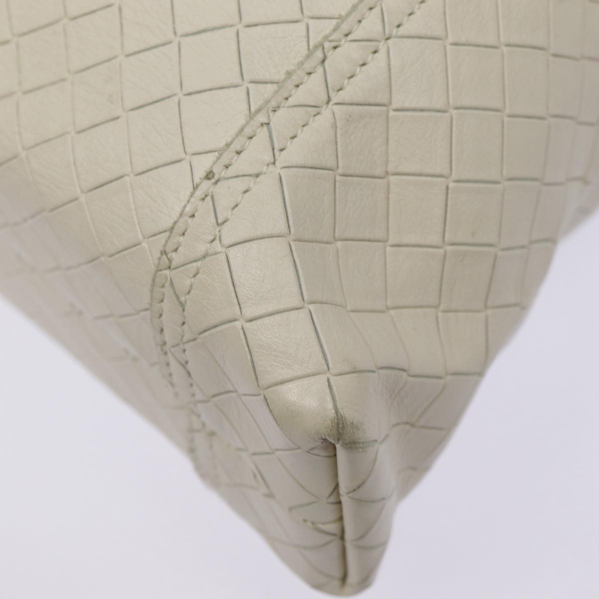 Bottega Veneta Intrecciato, White, Leather, shoulder