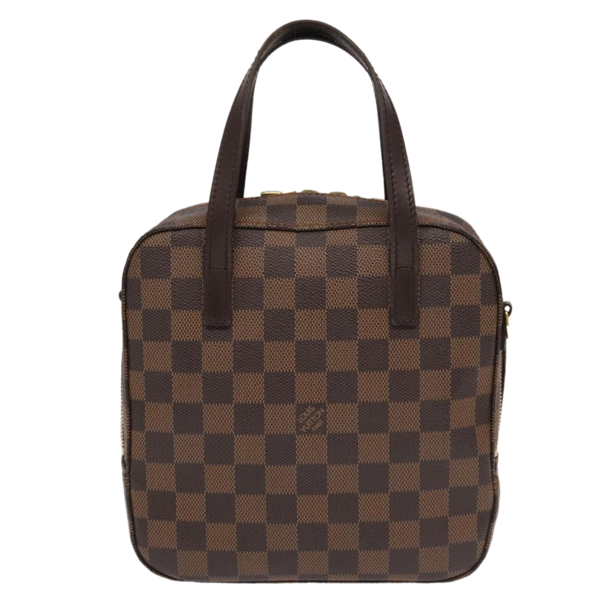 Louis Vuitton Spontini, Brown, Canvas, handbag