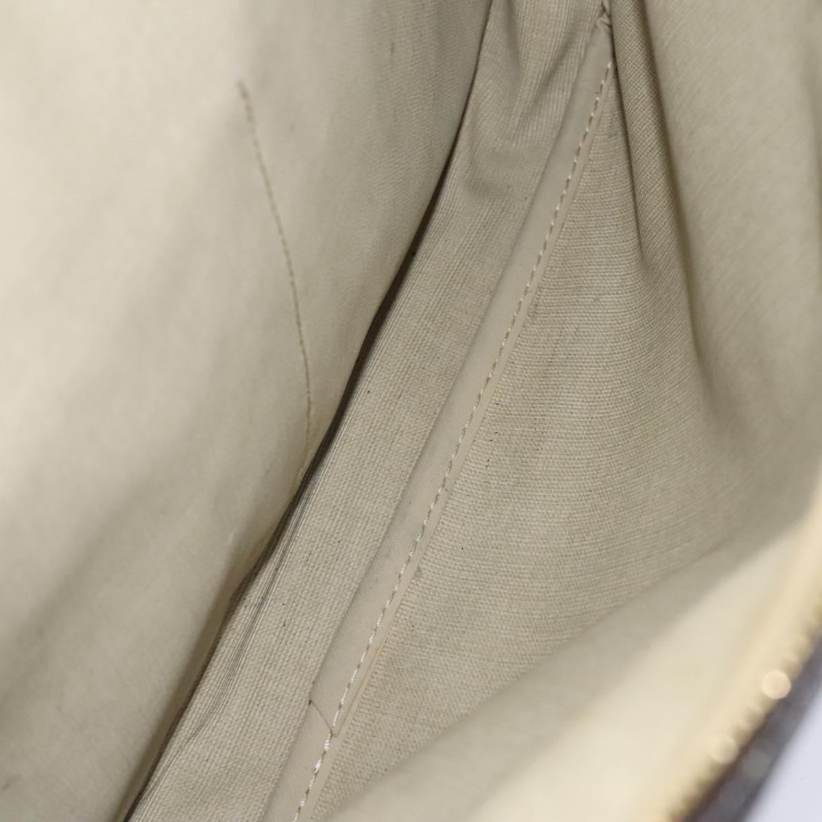 Louis Vuitton Reporter, Brown, Canvas, shoulder