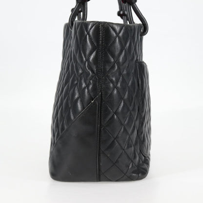 Chanel Cambon, Black, Leather, handbag