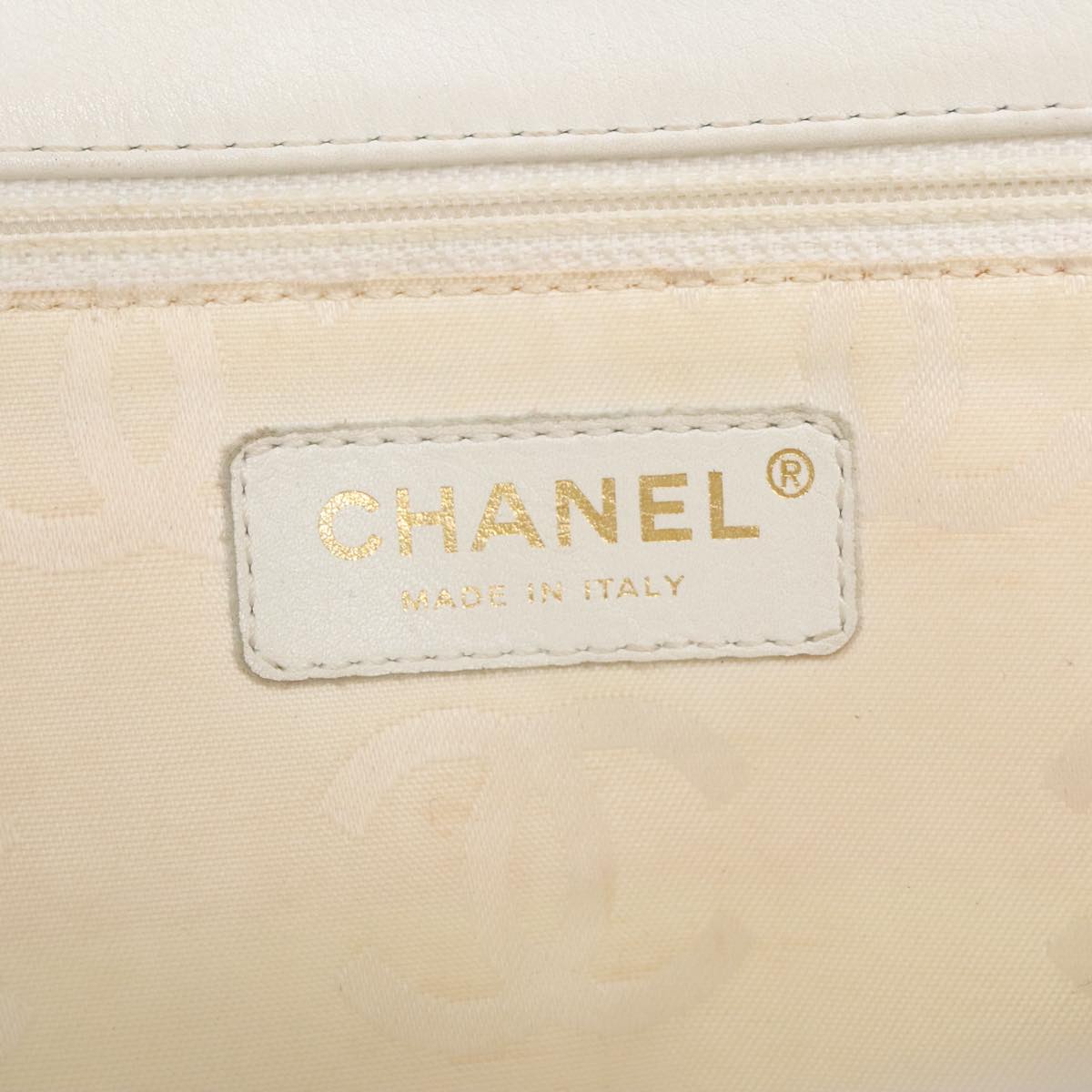 Chanel Coco Mark, Gold, Canvas, tote