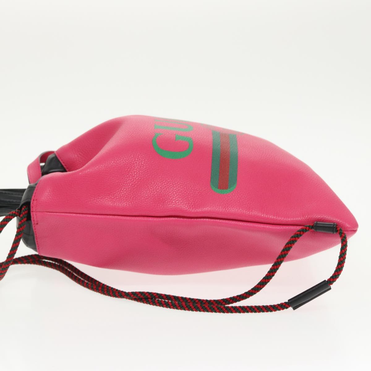 Gucci Drawstring, Pink, Leather, backpack